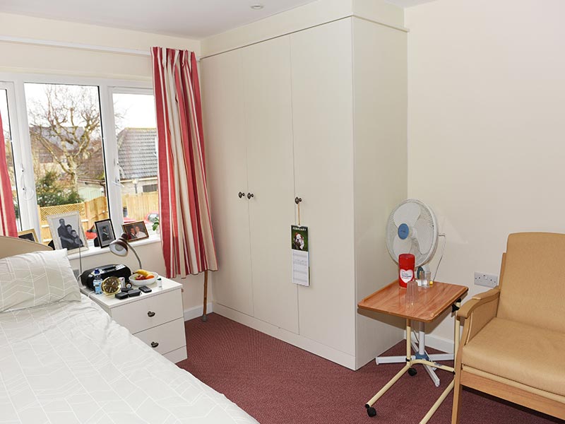 Resident's room in the new wing